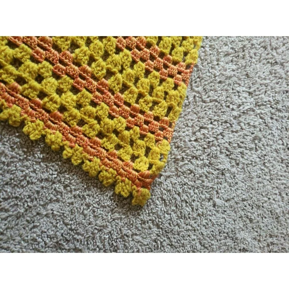 Handmade vintage orange